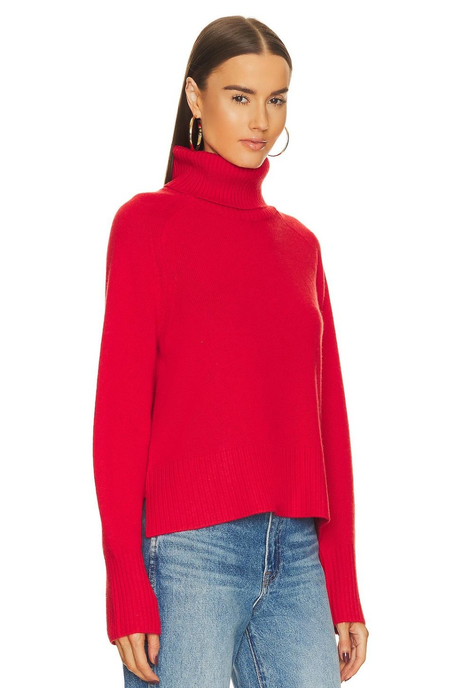 Sweaters & Knits * | Veronica Beard Lerato Cashmere Sweater Red