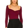 Tops * | Majorelle Salone Sweater Burgundy