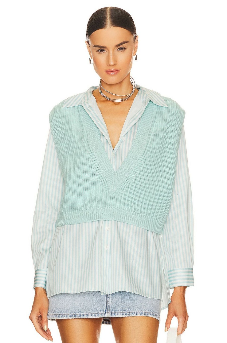 Tops * | Alice + Olivia Orly Sweater Vest And Tunic Julep