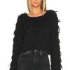 Sweaters & Knits * | Cleobella Fringe Sweater Black