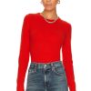 Sweaters & Knits * | White + Warren Cashmere Sweater Bright Poppy