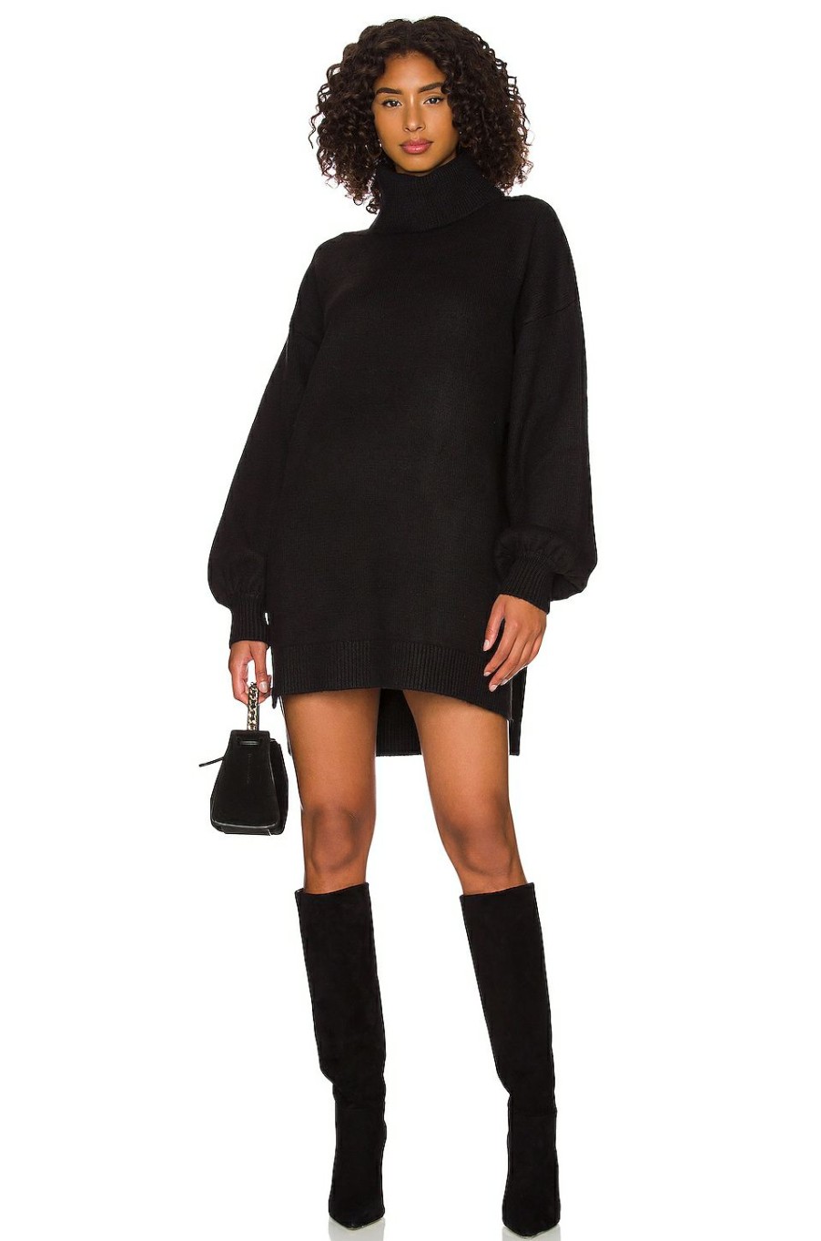 By Style * | Show Me Your Mumu Chester Sweater Dress Black