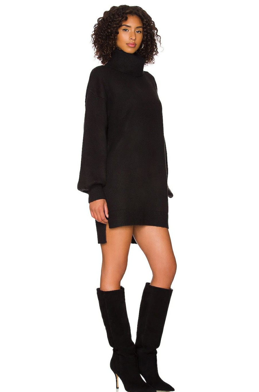 By Style * | Show Me Your Mumu Chester Sweater Dress Black