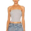 Tops * | Donni Top Bandeau Sweater Heather Grey