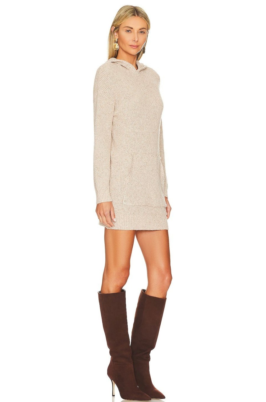 By Style * | Steve Madden Taylor Sweater Dress Oatmeal