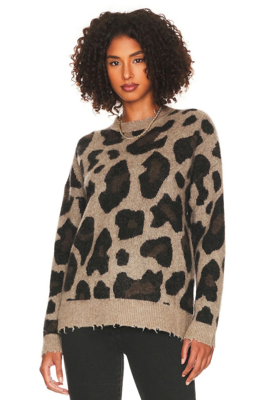 Sweaters & Knits * | 27 Miles Malibu Prescott Sweater Cheetah