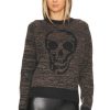 Sweaters & Knits * | 27 Miles Malibu Edna Skull Sweater Jet