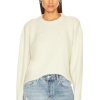 Sweaters & Knits * | Marissa Webb Braxton Double Button Crewneck Sweater Snow