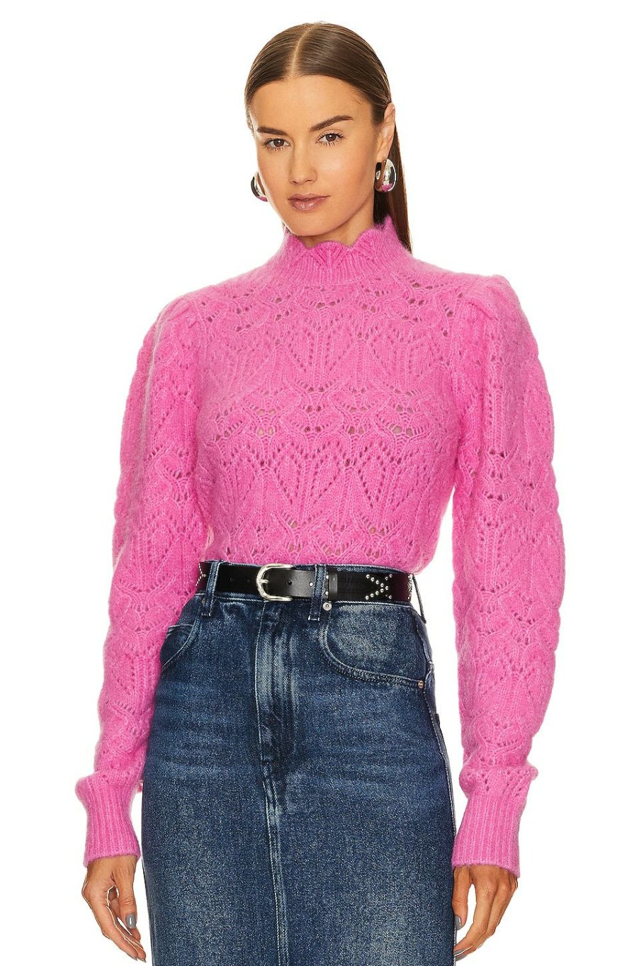 Sweaters & Knits * | Isabel Marant Etoile Galini Sweater Fluo Pink