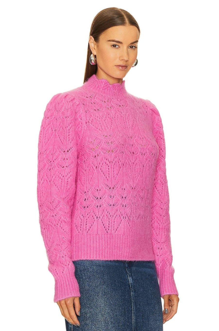 Sweaters & Knits * | Isabel Marant Etoile Galini Sweater Fluo Pink