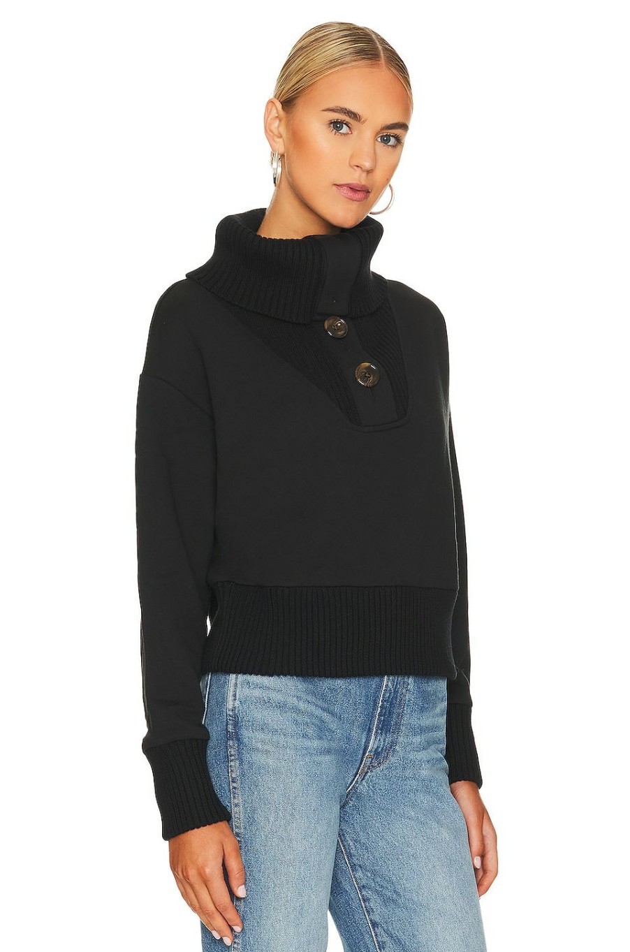 Sweaters & Knits * | Varley Milan Sweater Black