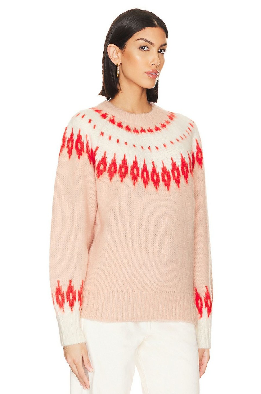 Sweaters & Knits * | Allsaints Falka Sweater Peach & Orange Multi