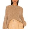 Sweaters & Knits * | L'Academie Sonoma Crew Neck Sweater Toffee