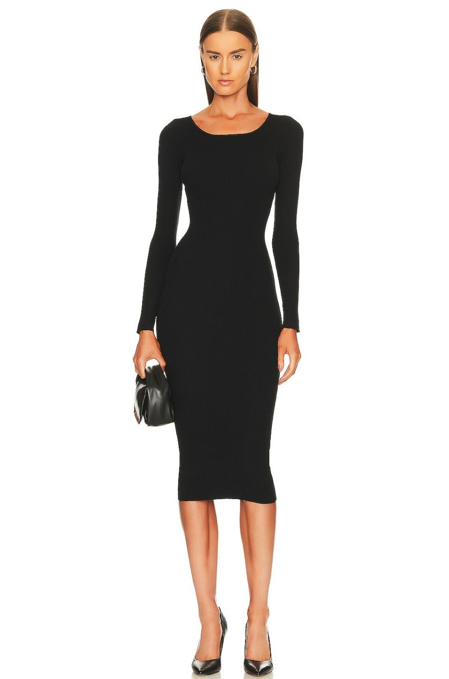 By Style * | Lpa Auburn Sweater Dress Black