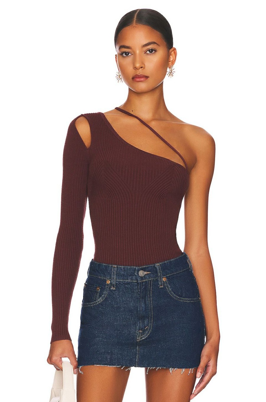 Tops * | H:Ours Adalie Sweater Dark Chocolate