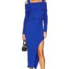 By Style * | Sovere Exhale Sweater Dress Blue Marle