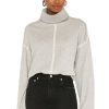 Tops * | Lpa Essex Turtleneck Sweater Heather Grey