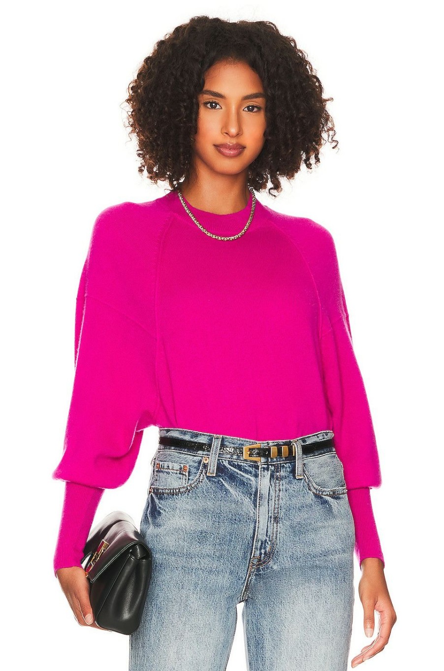 Sweaters & Knits * | 27 Miles Malibu Lita Sweater Fuchsia