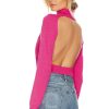 Sweaters & Knits * | Superdown Lucia Open Back Sweater Pink