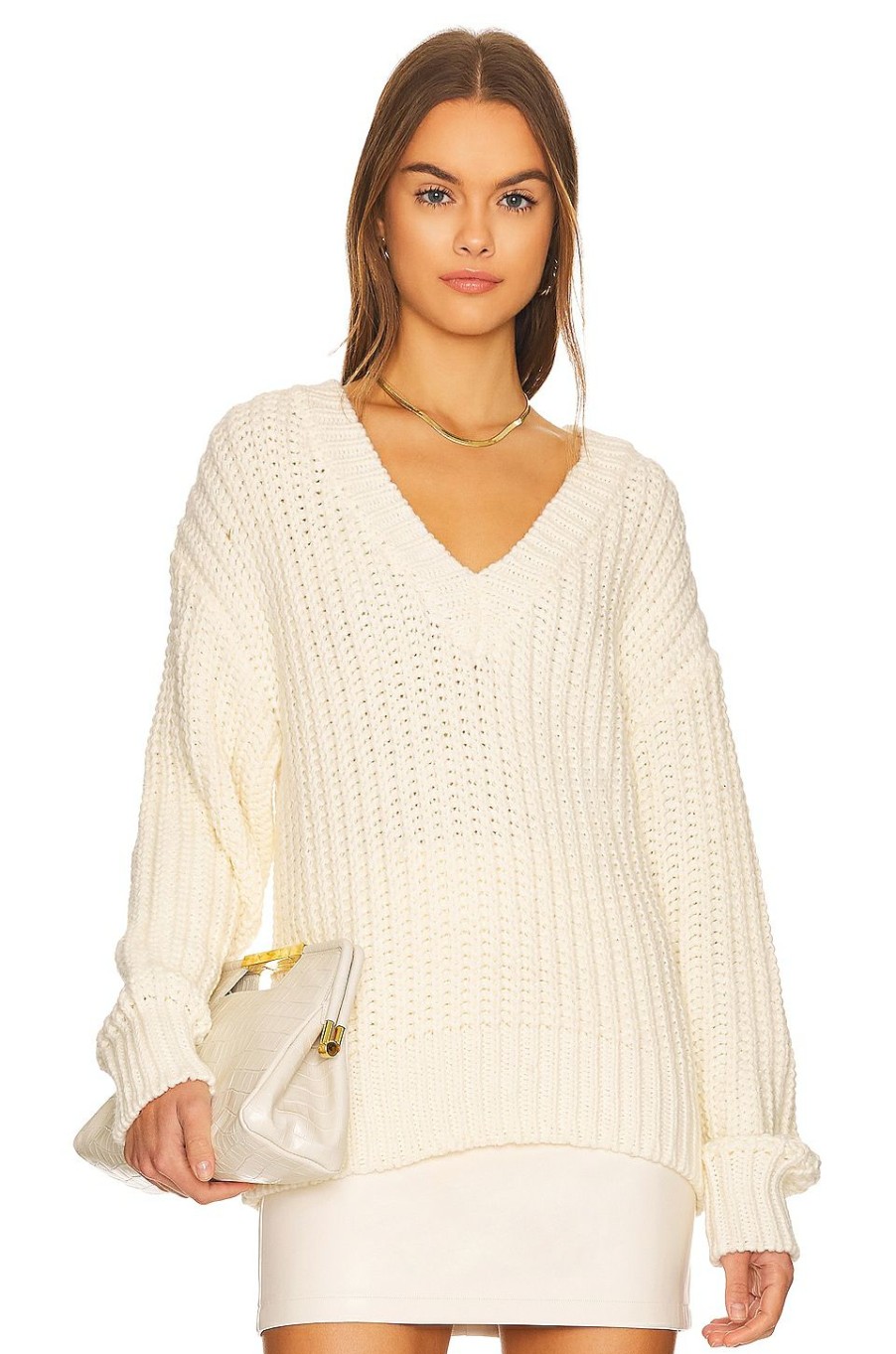 Tops * | Lblc The Label Katja Sweater Creme