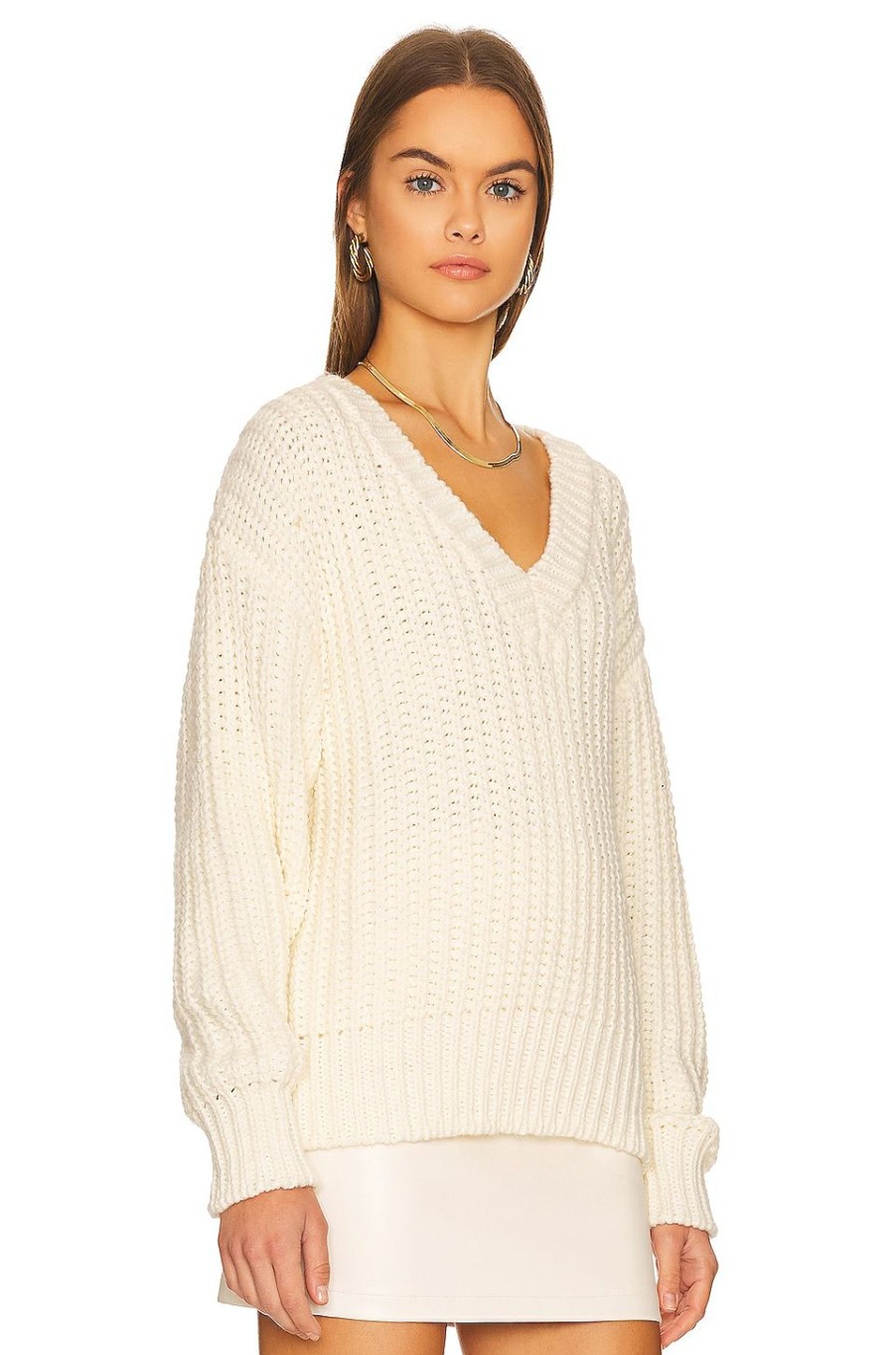 Tops * | Lblc The Label Katja Sweater Creme