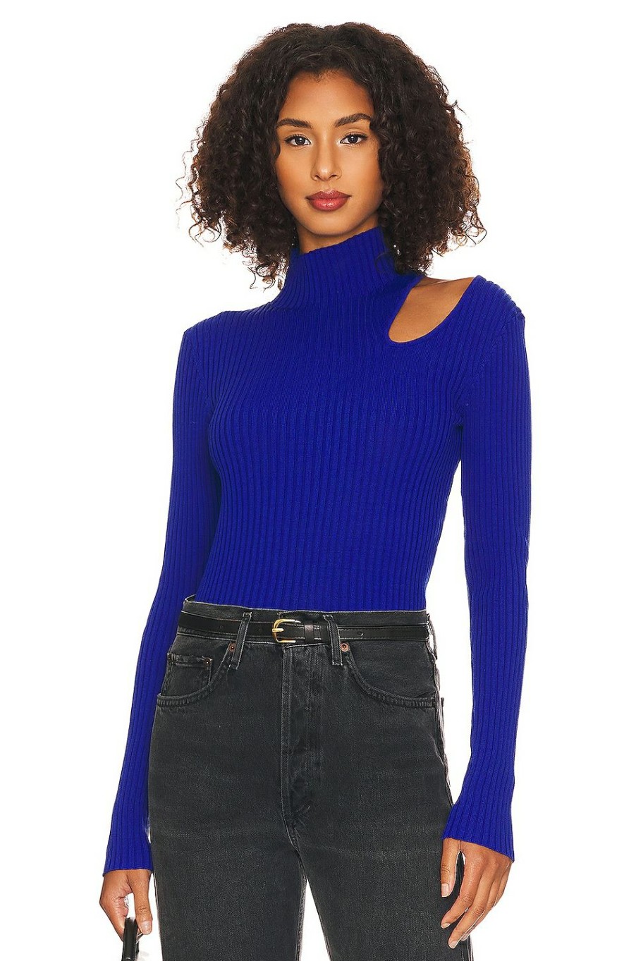 Tops * | Line & Dot Nico Sweater Royal Blue