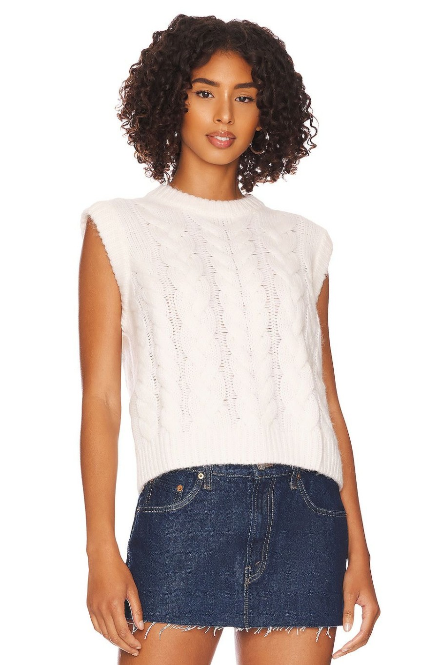 Tops * | Rails Alexis Sweater Vest Ivory