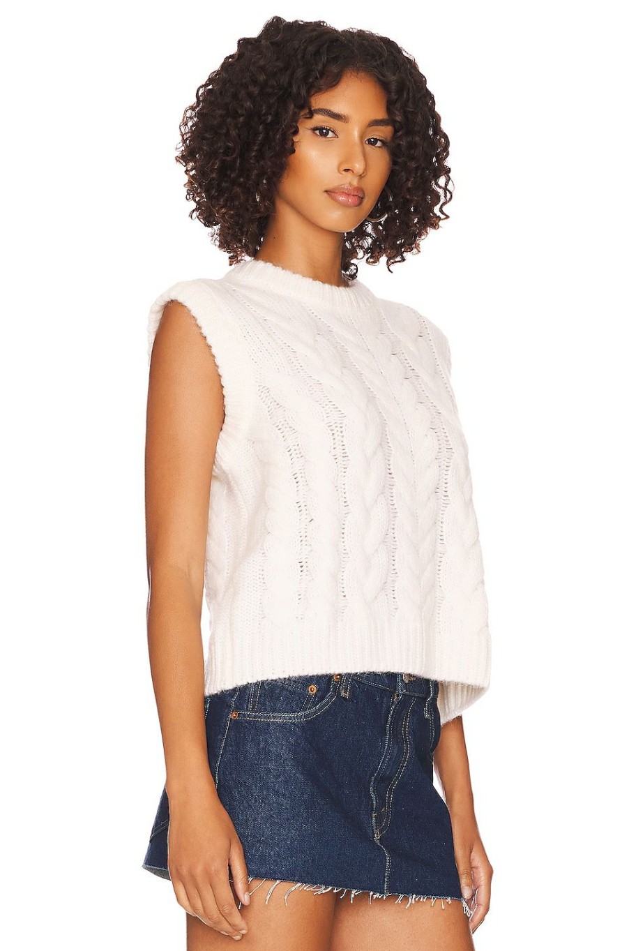 Tops * | Rails Alexis Sweater Vest Ivory