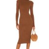 By Style * | Astr The Label Abilene Sweater Dress Nutmeg