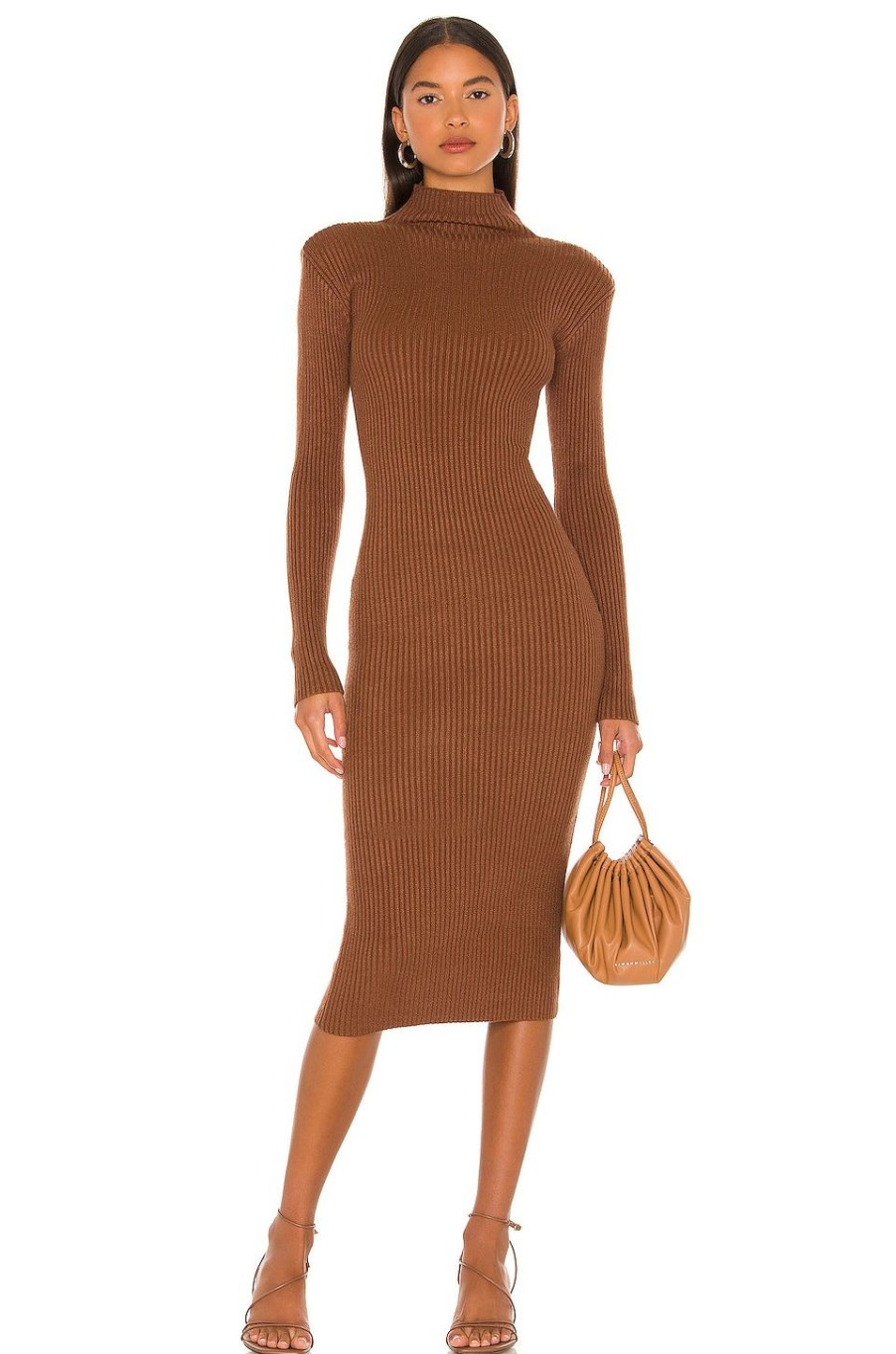 By Style * | Astr The Label Abilene Sweater Dress Nutmeg