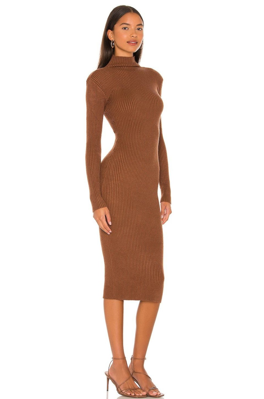 By Style * | Astr The Label Abilene Sweater Dress Nutmeg