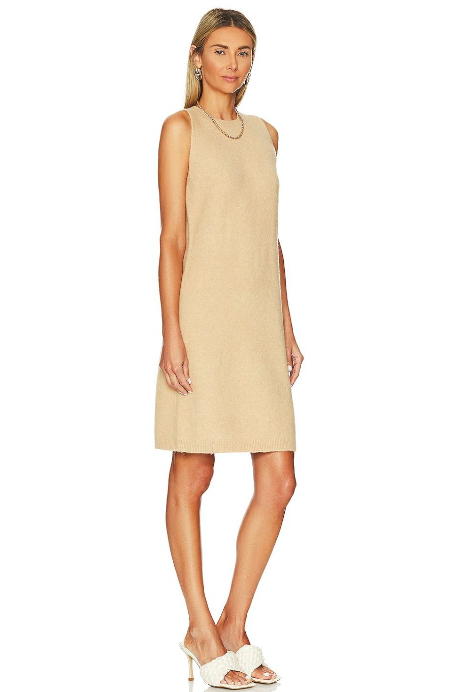 By Style * | Vince Sleeveless Sweater Dress Brittle