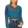 Sweaters & Knits * | All The Ways Charlotte V Neck Sweater Navy Blue