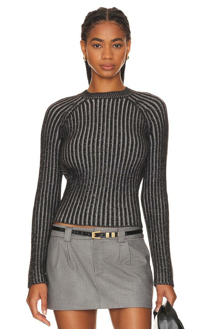 Sweaters & Knits * | Steve Madden Ami Sweater Black Multi