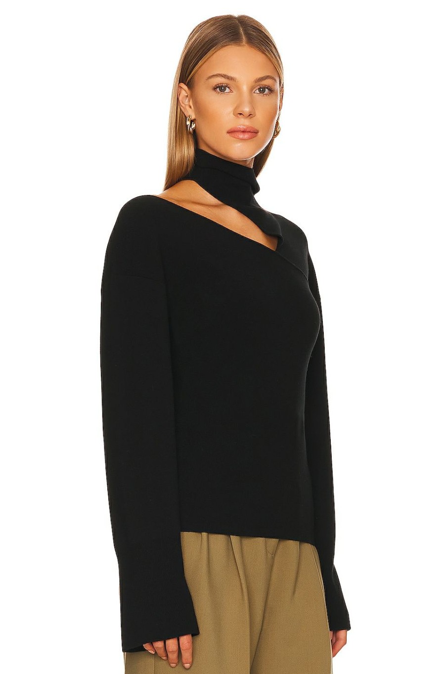 Tops * | A.L.C. Edith Sweater Black