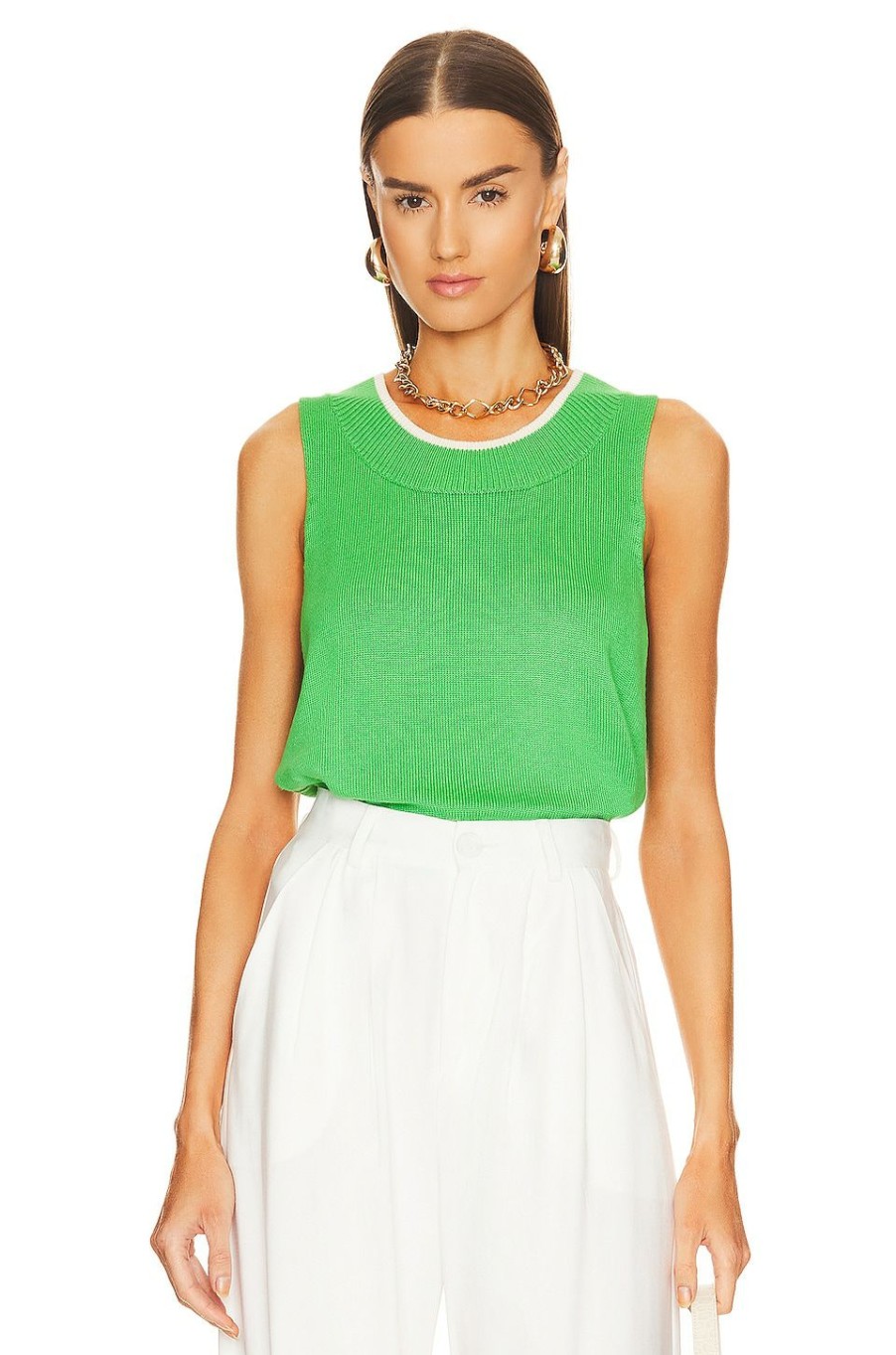 Tops * | Central Park West Addison Sweater Lime