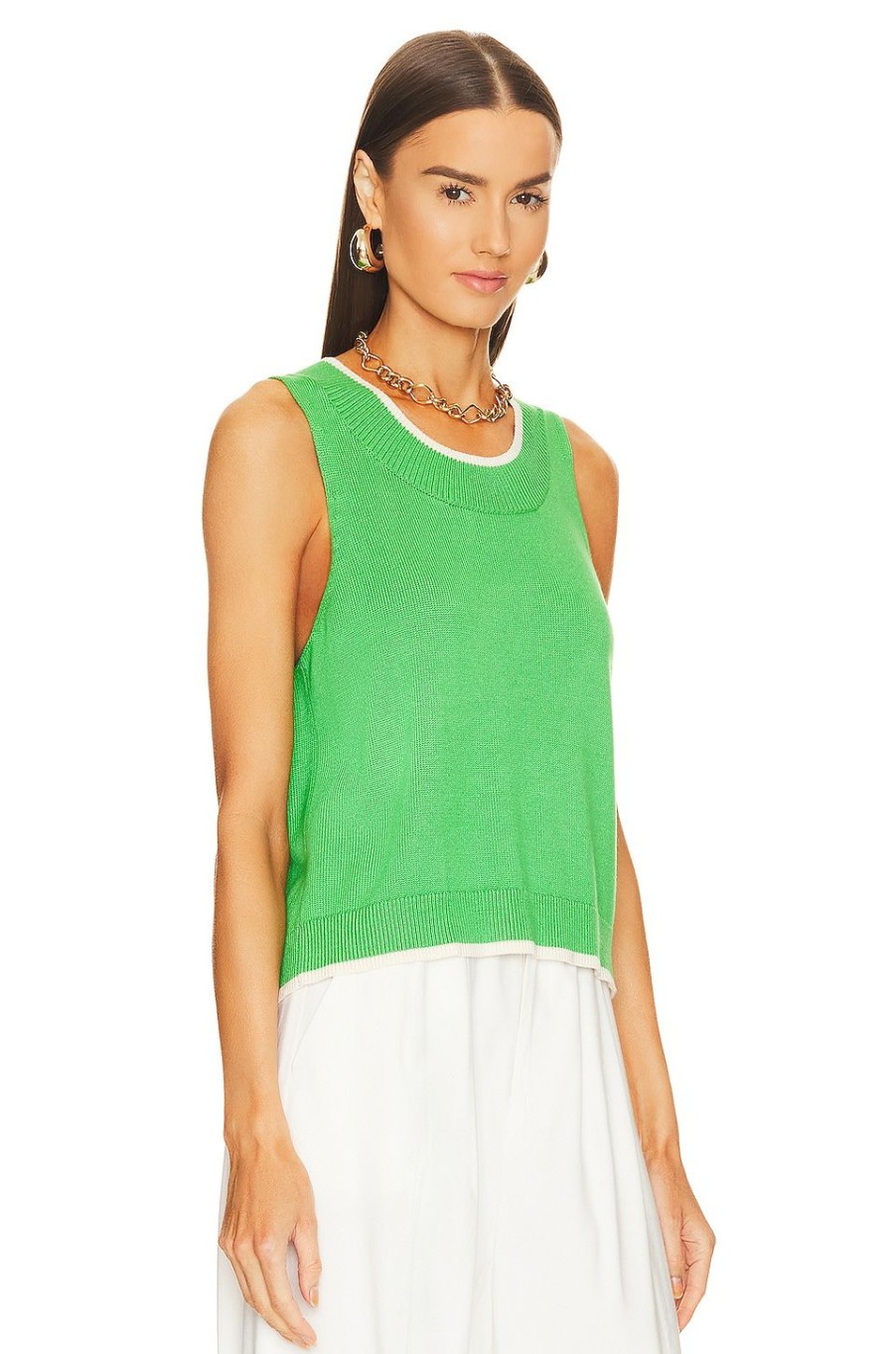 Tops * | Central Park West Addison Sweater Lime