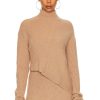 Sweaters & Knits * | L'Academie Leola Mock Neck Sweater Camel