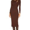 Sweaters & Knits * | Astr The Label Alora Sweater Dress Dark Brown