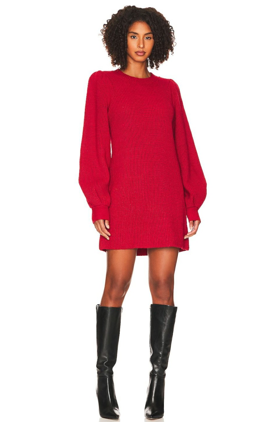 By Style * | Show Me Your Mumu Dixon Sweater Dress Red