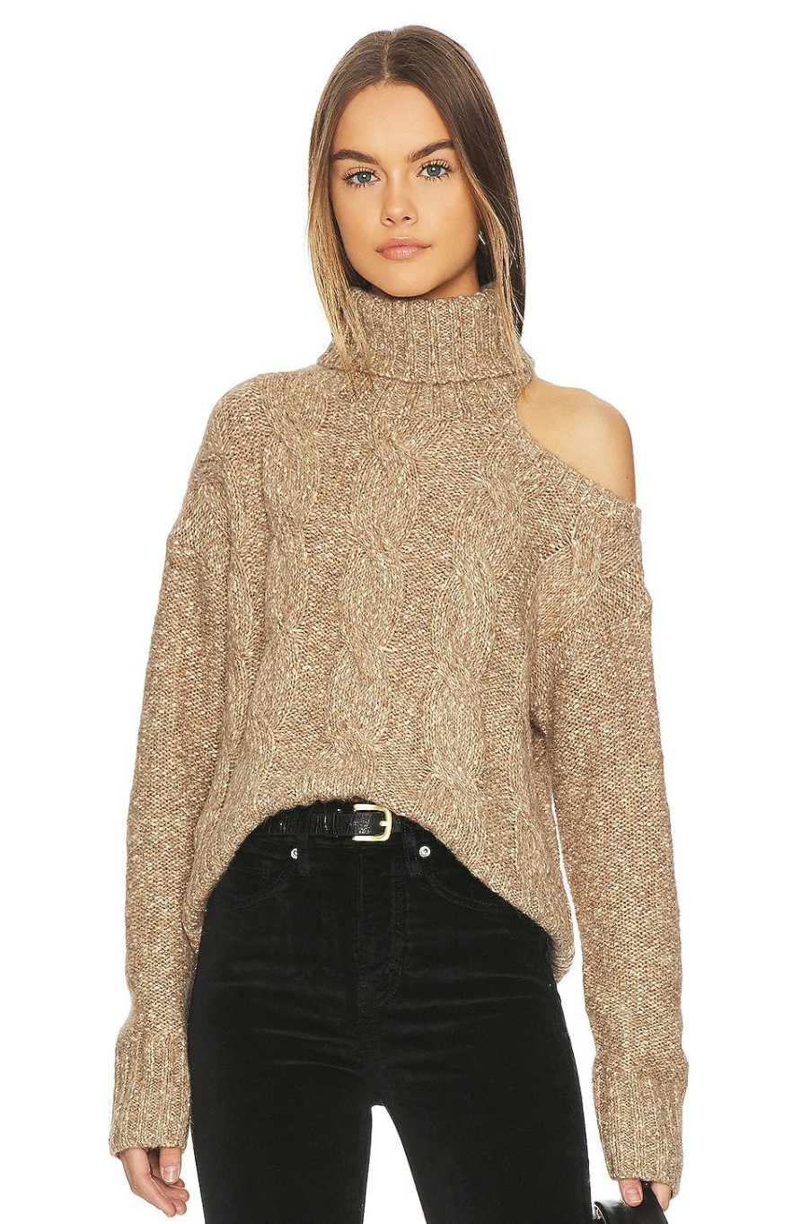 Sweaters & Knits * | Veronica Beard Selleck Sweater Gold