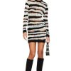 By Style * | Rta Akamu Sweater Dress White & Black