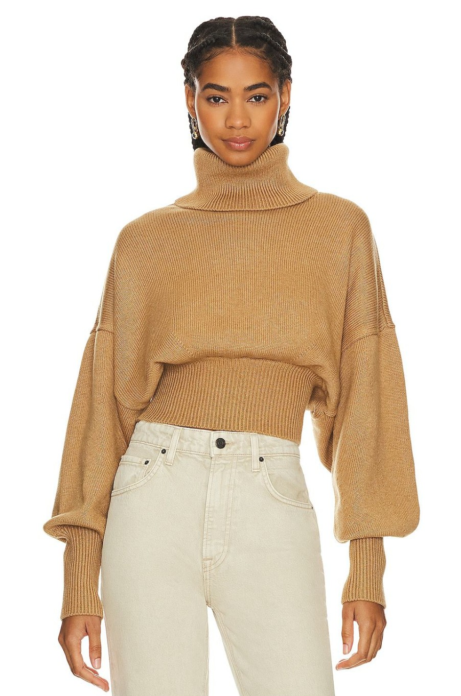 Sweaters & Knits * | Grlfrnd Jovany Turtleneck Sweater Camel