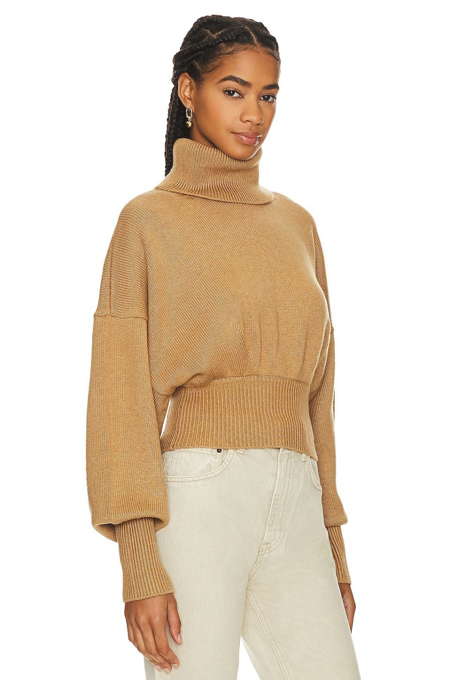 Sweaters & Knits * | Grlfrnd Jovany Turtleneck Sweater Camel