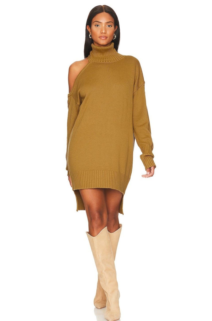 By Style * | Lita By Ciara Cold Shoulder Sweater Doe