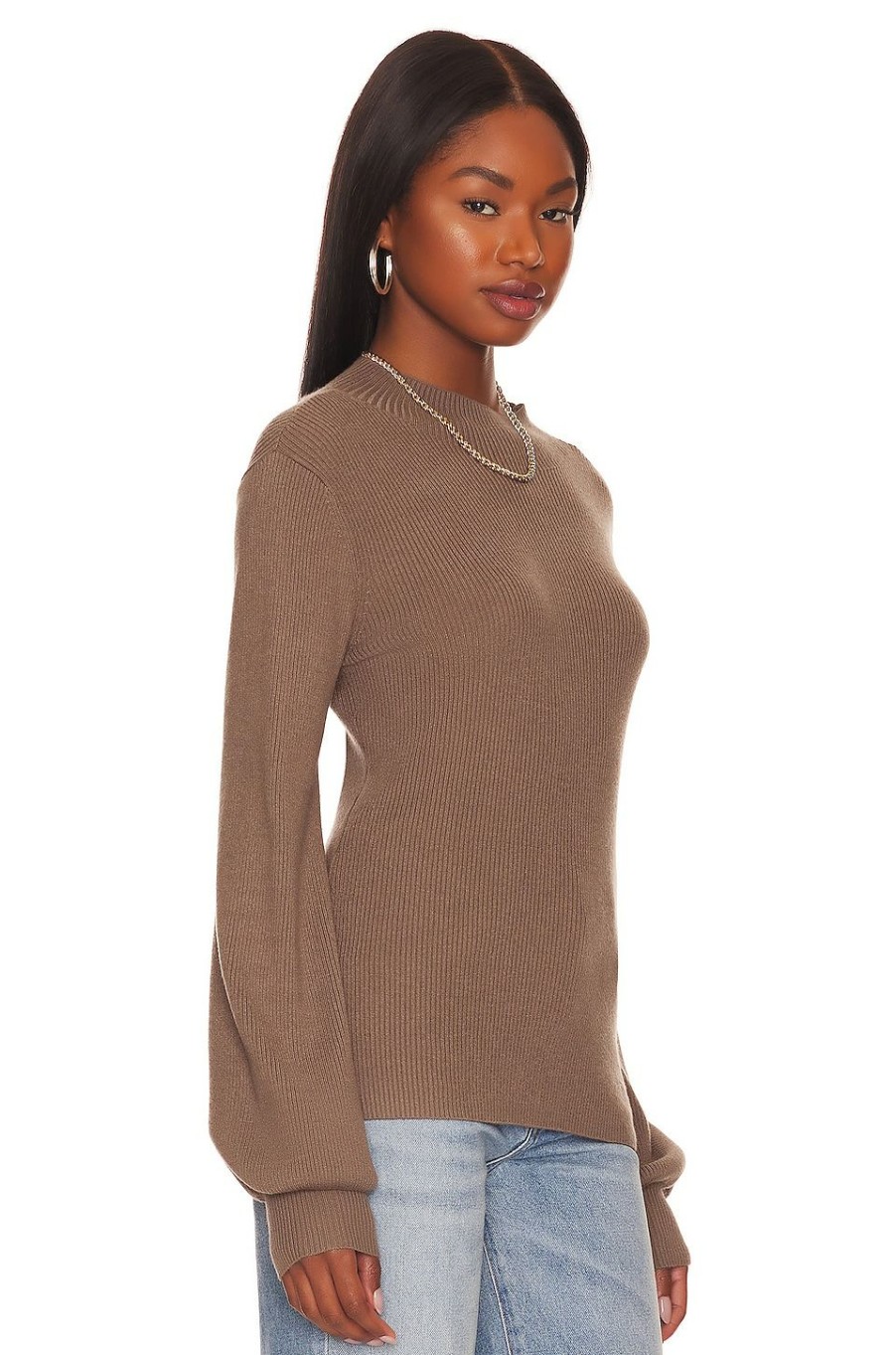 Sweaters & Knits * | L'Academie Fable Sweater Light Brown