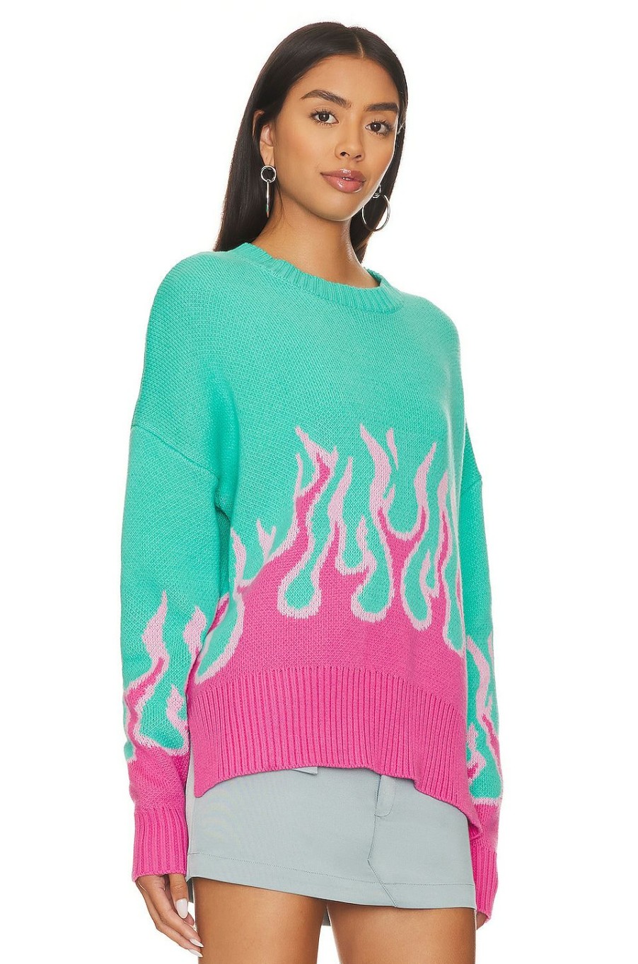 Sweaters & Knits * | Beach Riot Callie Sweater Fandango Flames