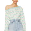 Sweaters & Knits * | Majorelle Launa Striped Sweater Pastel Striped Multi