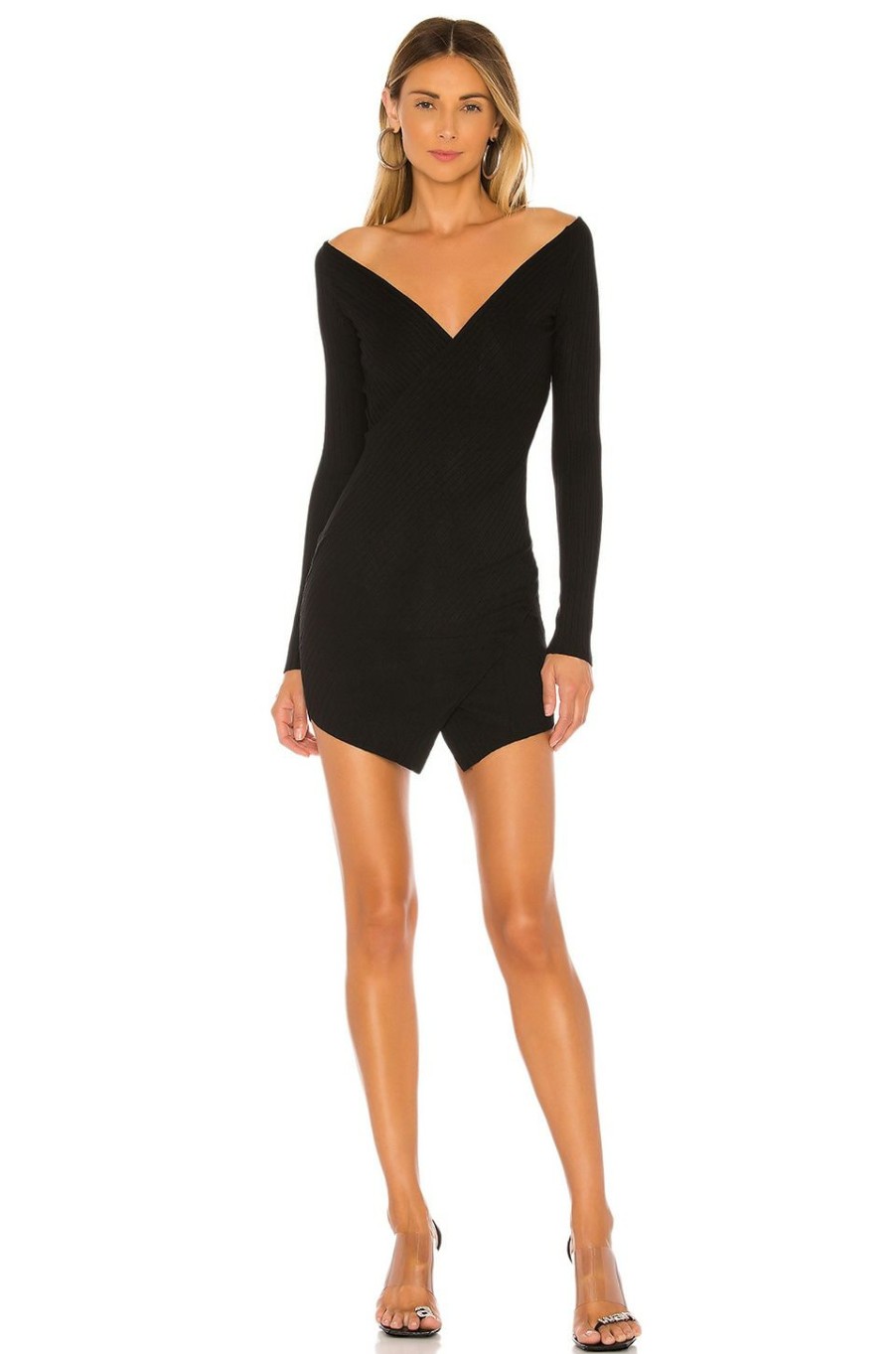 By Style * | Superdown Thali Sweater Dress Black