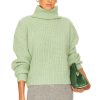 Sweaters & Knits * | Ena Pelly Natalie Knit Sweater Smoke Green